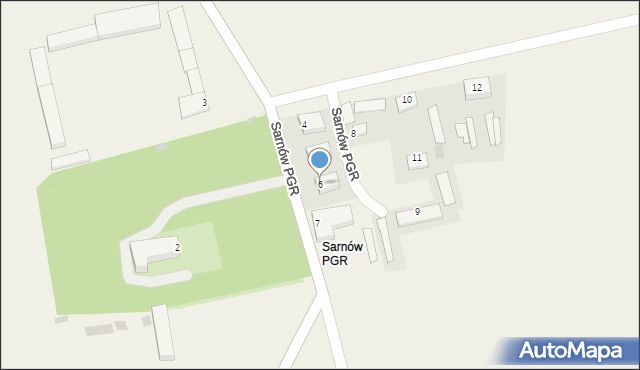 Sarnów PGR, Sarnów PGR, 6, mapa Sarnów PGR