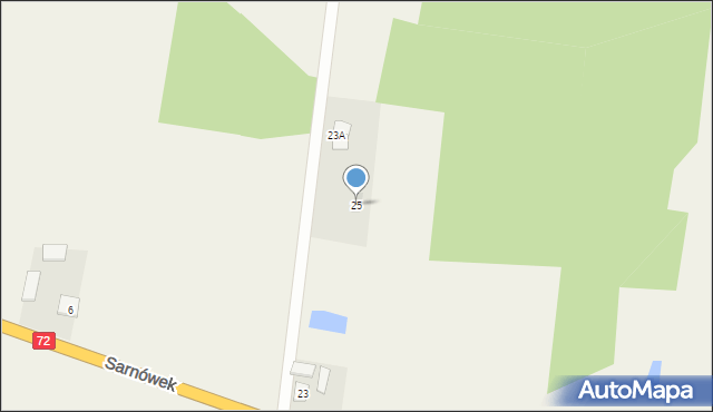 Sarnówek, Sarnówek, 25, mapa Sarnówek