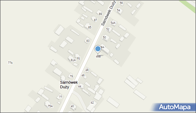 Sarnówek Duży, Sarnówek Duży, 48B, mapa Sarnówek Duży