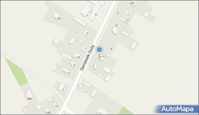 Sarnówek Duży, Sarnówek Duży, 6, mapa Sarnówek Duży