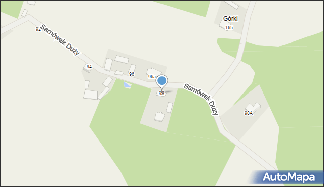 Sarnówek Duży, Sarnówek Duży, 98, mapa Sarnówek Duży