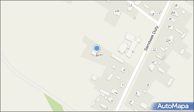 Sarnówek Duży, Sarnówek Duży, 9A, mapa Sarnówek Duży