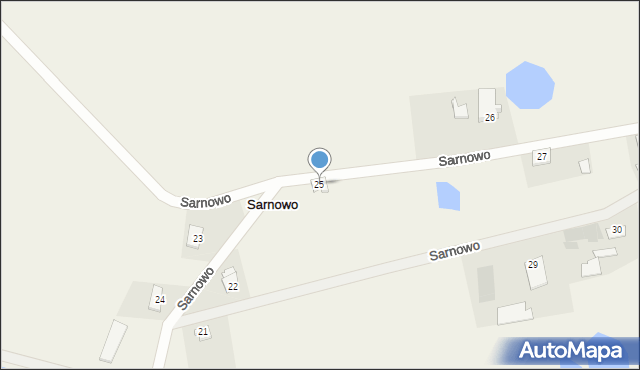 Sarnowo, Sarnowo, 25, mapa Sarnowo