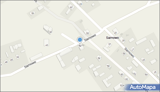 Sarnowo, Sarnowo, 54, mapa Sarnowo