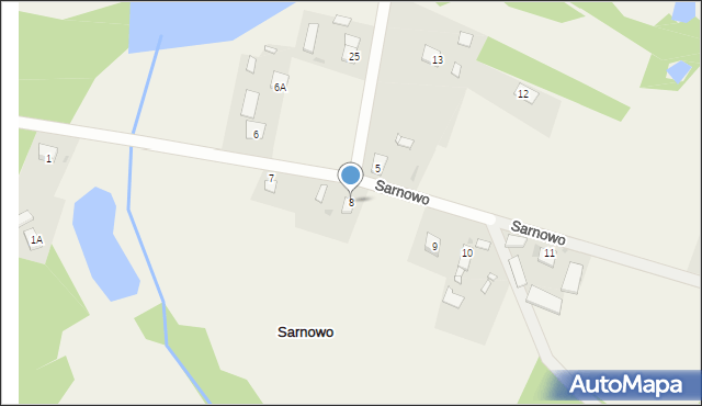 Sarnowo, Sarnowo, 8, mapa Sarnowo