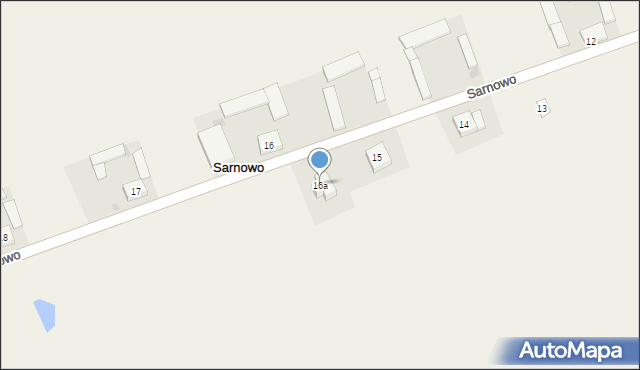 Sarnowo, Sarnowo, 16a, mapa Sarnowo
