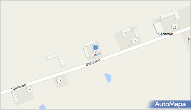 Sarnowo, Sarnowo, 18, mapa Sarnowo