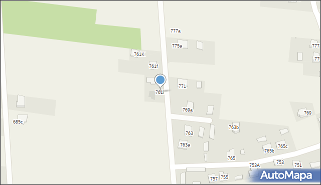 Sarzyna, Sarzyna, 761i, mapa Sarzyna
