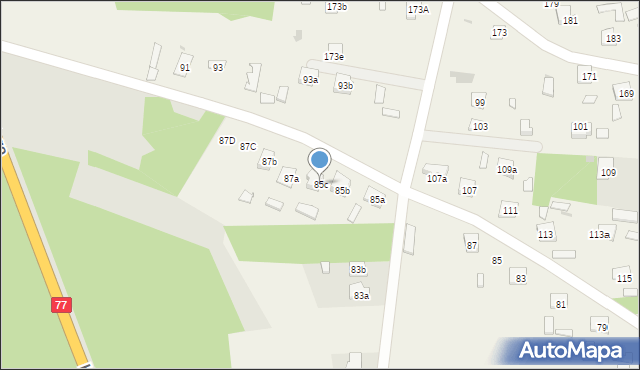 Sarzyna, Sarzyna, 85c, mapa Sarzyna