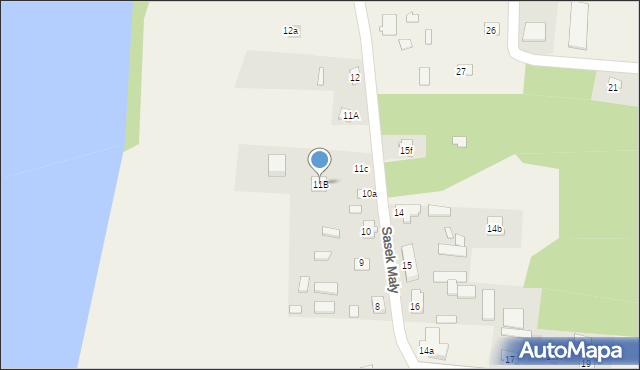 Sasek Mały, Sasek Mały, 11B, mapa Sasek Mały