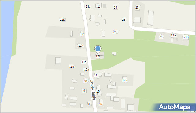 Sasek Mały, Sasek Mały, 15f, mapa Sasek Mały