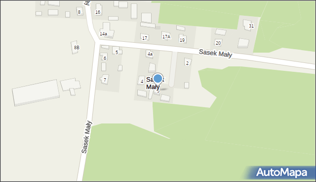 Sasek Mały, Sasek Mały, 3, mapa Sasek Mały
