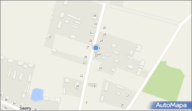 Sasiny, Sasiny, 12, mapa Sasiny