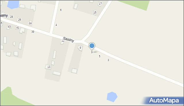 Sasiny, Sasiny, 7, mapa Sasiny