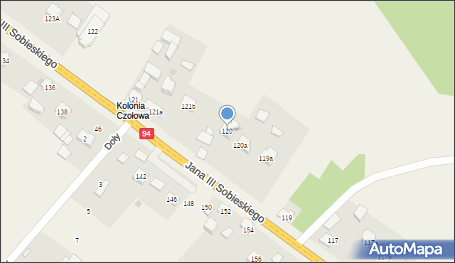 Sąspów, Sąspów, 120, mapa Sąspów