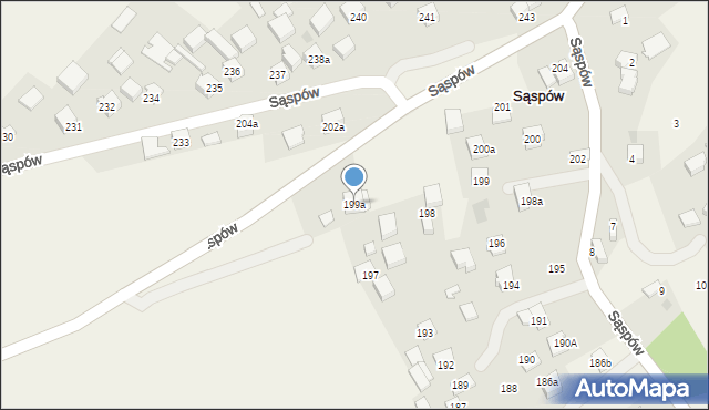 Sąspów, Sąspów, 199a, mapa Sąspów