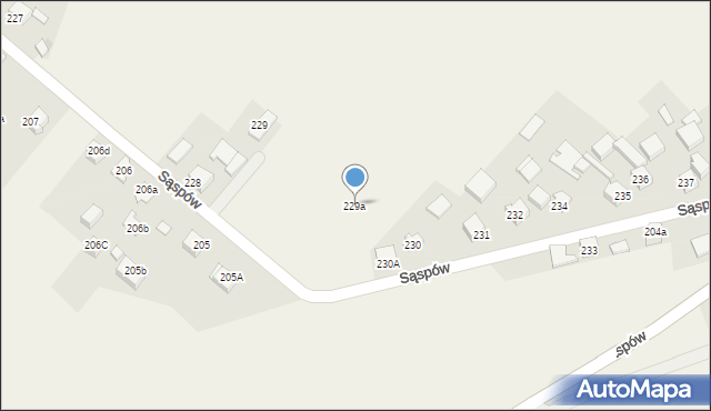 Sąspów, Sąspów, 229a, mapa Sąspów