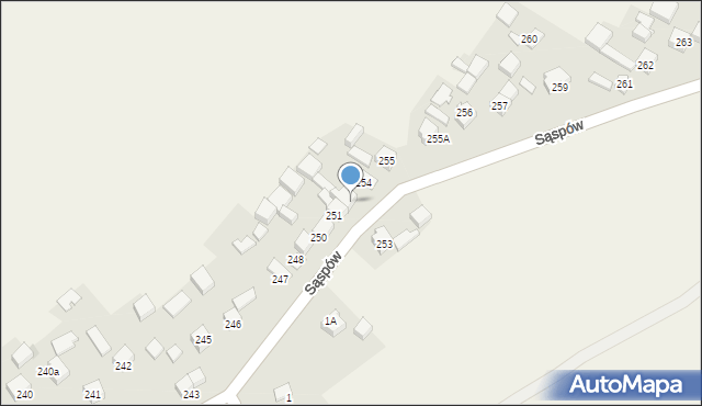 Sąspów, Sąspów, 252, mapa Sąspów