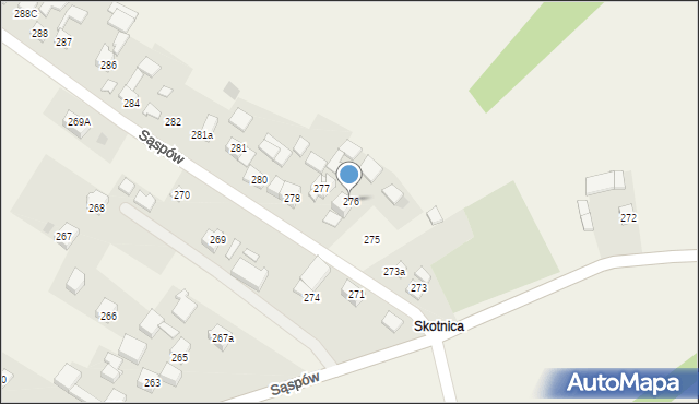 Sąspów, Sąspów, 276, mapa Sąspów