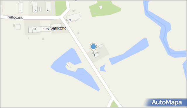 Sątoczno, Sątoczno, 6a, mapa Sątoczno