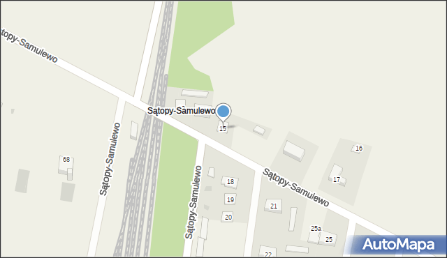 Sątopy-Samulewo, Sątopy-Samulewo, 15, mapa Sątopy-Samulewo
