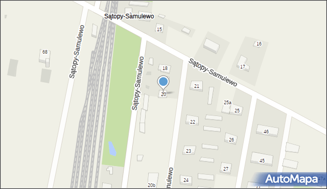 Sątopy-Samulewo, Sątopy-Samulewo, 20, mapa Sątopy-Samulewo