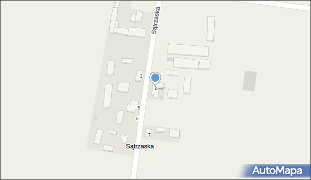 Sątrzaska, Sątrzaska, 4, mapa Sątrzaska
