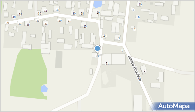 Sawice-Bronisze, Sawice-Bronisze, 23, mapa Sawice-Bronisze