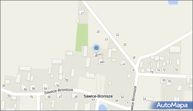 Sawice-Bronisze, Sawice-Bronisze, 48, mapa Sawice-Bronisze