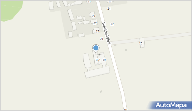 Sawice-Wieś, Sawice-Wieś, 19B, mapa Sawice-Wieś