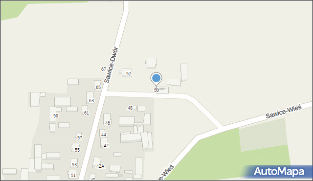 Sawice-Wieś, Sawice-Wieś, 50, mapa Sawice-Wieś