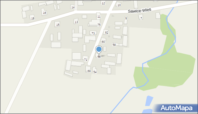 Sawice-Wieś, Sawice-Wieś, 56, mapa Sawice-Wieś