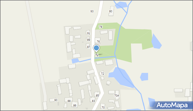 Sawice-Wieś, Sawice-Wieś, 74, mapa Sawice-Wieś