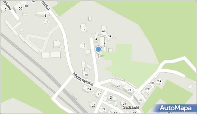 Siemianowice Śląskie, Sadzawki, 2, mapa Siemianowice Śląskie