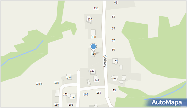 Siepraw, Salawy Anieli, 140, mapa Siepraw