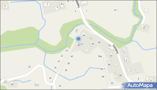 Siepraw, Salawy Anieli, 42, mapa Siepraw