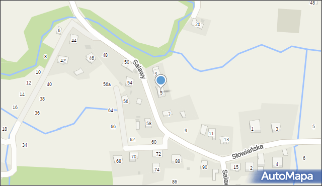 Siepraw, Salawy Anieli, 5, mapa Siepraw