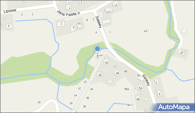 Siepraw, Salawy Anieli, 6, mapa Siepraw