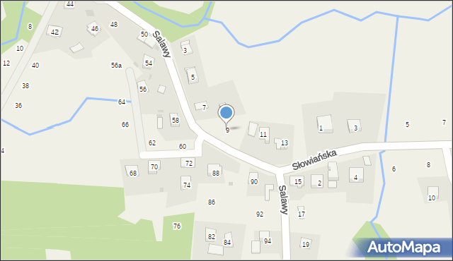 Siepraw, Salawy Anieli, 9, mapa Siepraw