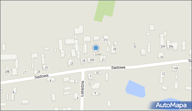 Sieradz, Sadowa, 27b, mapa Sieradz