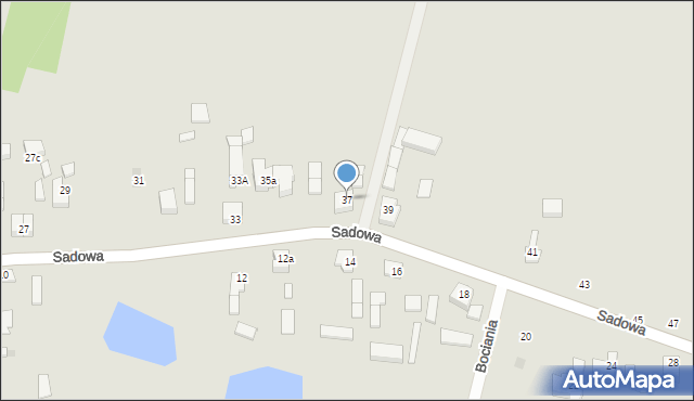 Sieradz, Sadowa, 37, mapa Sieradz