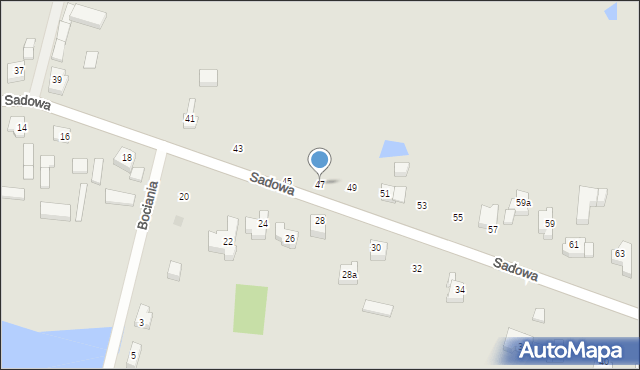 Sieradz, Sadowa, 47, mapa Sieradz