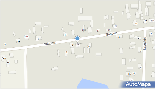 Sieradz, Sadowa, 4A, mapa Sieradz