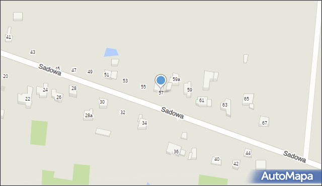 Sieradz, Sadowa, 57, mapa Sieradz
