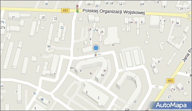 Sieradz, Sarańska, 6l, mapa Sieradz