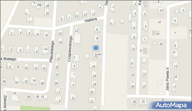 Sierakowice, Sambora, 12, mapa Sierakowice