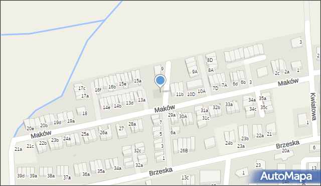 Skarbimierz-Osiedle, Sadowa, 9a, mapa Skarbimierz-Osiedle