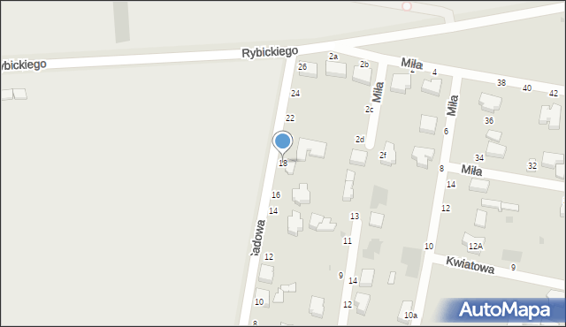 Skierniewice, Sadowa, 18, mapa Skierniewic