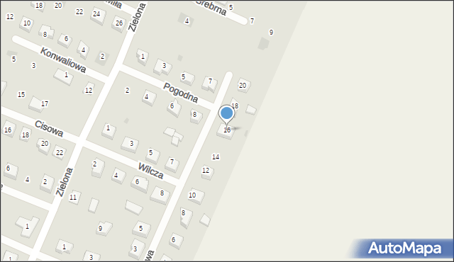 Skórcz, Sadowa, 16, mapa Skórcz