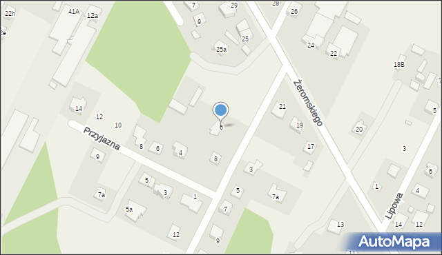 Słupno, Sąsiedzka, 6, mapa Słupno